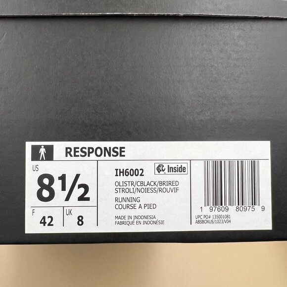 Adidas Response Running Shoes Men's Size 10.5 & 8.5 Olive Strata - Picture 15 of 15